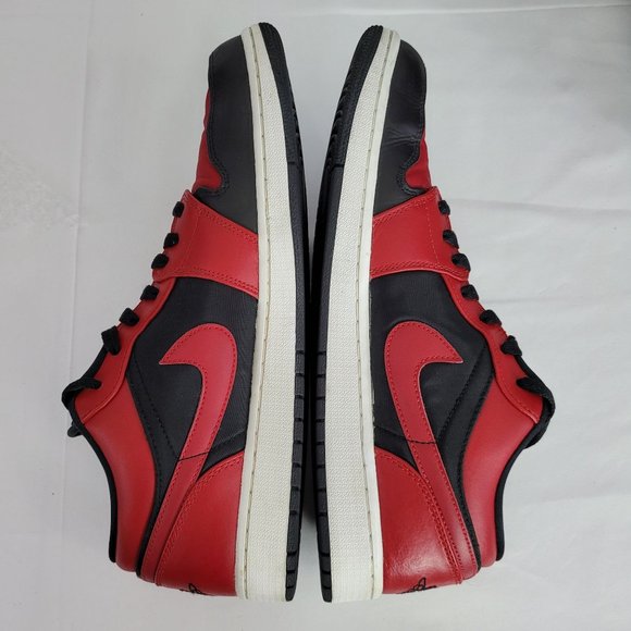 Nike Air Jordan 1 Retro Low 2014 Black Gym Red BRED 553558-001 US Size 13 - Picture 6 of 8